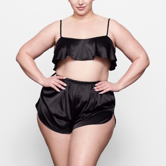 SKIMS‎ Woven Shine Cami Onyx Womens 4X - Picture 12 of 12